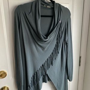 Lovestitch Fringed Cardigan Sweater